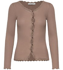 Rosemunde Cardigan - Rib - RkBalta - Walnut m. Blonder
