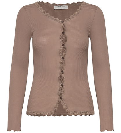 Rosemunde Cardigan - Rib - RkBalta - Walnut m. Blonder