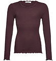 Rosemunde Bluse - Rib - RkBalta - Ganache m. Blonder