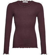 Rosemunde Bluse - Rib - RkBalta - Ganache m. Blonder