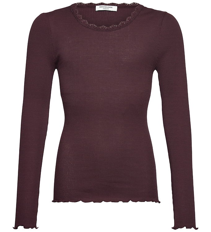 Rosemunde Bluse - Rib - RkBalta - Ganache m. Blonder