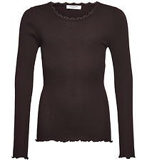 Rosemunde Bluse - Rib - RkBalta - Fudge m. Blonder