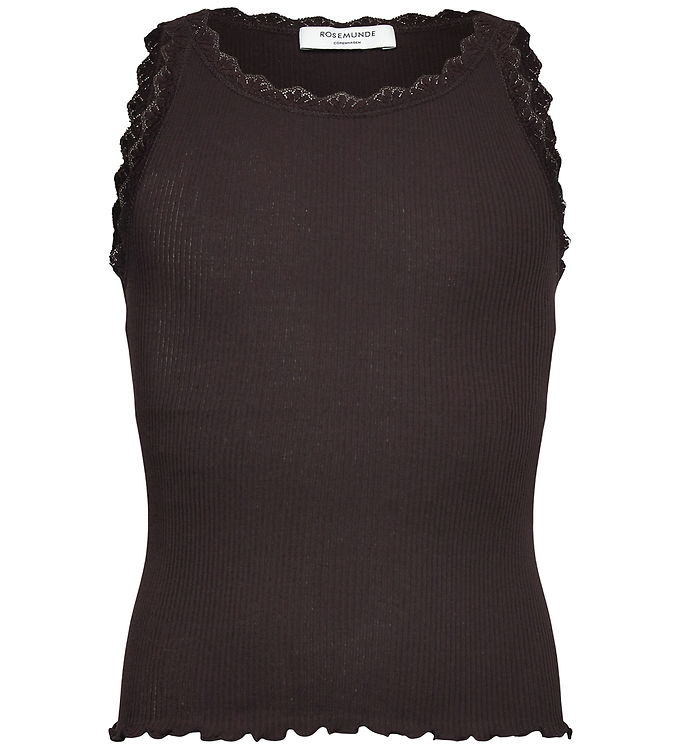 Rosemunde Top - Rib - RkBalta - Fudge m. Blonder