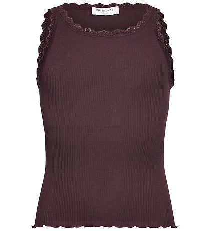 Rosemunde Top - Rib - RkBalta - Ganache m. Blonder