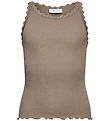 Rosemunde Top - Rib - RkBalta - Walnut m. Blonder