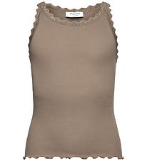 Rosemunde Top - Rib - RkBalta - Walnut m. Blonder