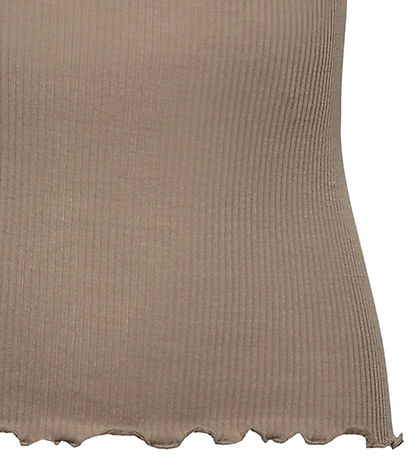 Rosemunde Top - Rib - RkBalta - Walnut m. Blonder