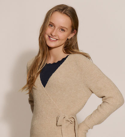 Rosemunde Cardigan - Strik - RkTinker - Wrap - Oat Meal Melange
