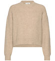 Rosemunde - Bluse - Strik - RbTinker - Oat Meal Melange