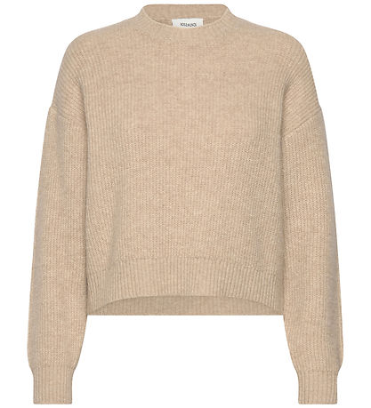 Rosemunde - Bluse - Strik - RbTinker - Oat Meal Melange