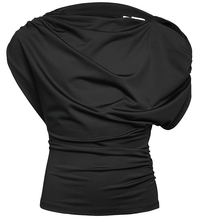 Rosemunde T-shirt - Draped - RkBridget - Sort
