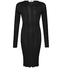 Rosemunde Kjole - Rib - Midi - RkBay - Sort