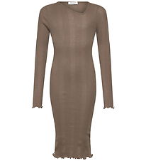 Rosemunde Kjole - Rib - Midi - RkBay - Walnut