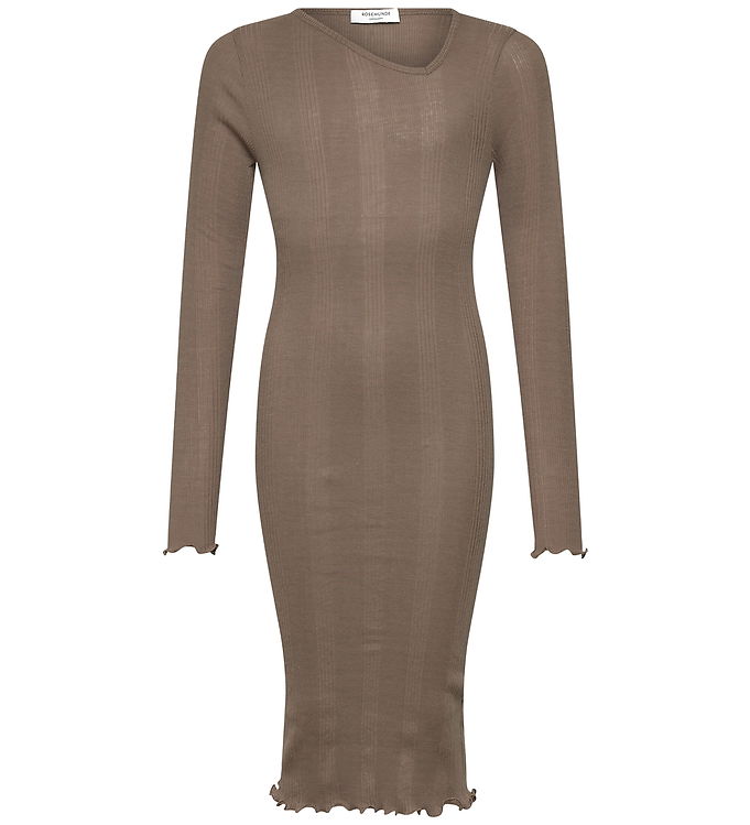 Rosemunde Kjole - Rib - Midi - RkBay - Walnut