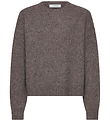 Rosemunde Bluse - Strik - Uld - RkTinker - Brown Grey Mel