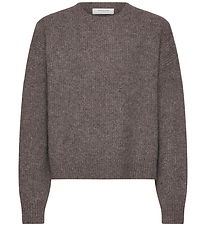 Rosemunde Bluse - Strik - Uld - RkTinker - Brown Grey Mel