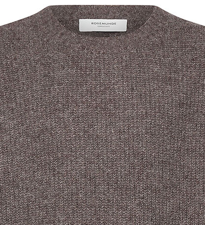 Rosemunde Bluse - Strik - Uld - RkTinker - Brown Grey Mel