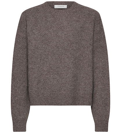 Rosemunde Bluse - Strik - Uld - RkTinker - Brown Grey Mel