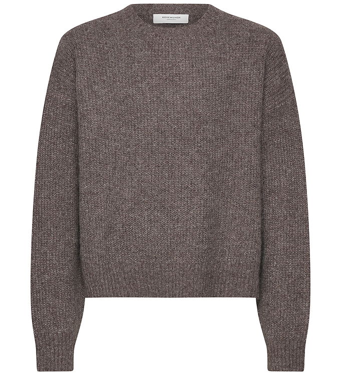 Rosemunde Bluse - Strik - Uld - RkTinker - Brown Grey Mel