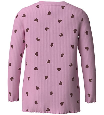 Name It Bluse - NkfVemma - Glitter - Full Blooming Pink/Heart