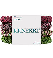 Kknekki Elastikker - 4-pak - Grøn/Bordeaux
