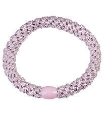 Kknekki Hårelastik - Light Pink Glitter