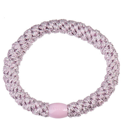 Kknekki Hårelastik - Light Pink Glitter