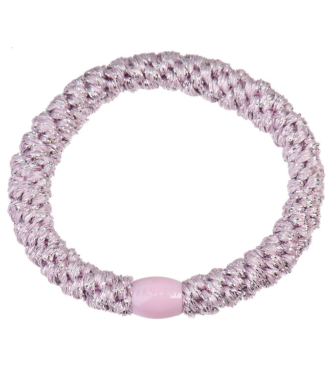 Kknekki Hårelastik - Light Pink Glitter