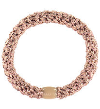 Kknekki Hårelastik - Dusty Pink Glitter