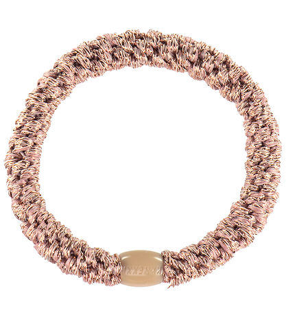 Kknekki Hårelastik - Dusty Pink Glitter