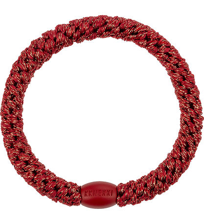 Kknekki Hårelastik - Holiday Red Glitter