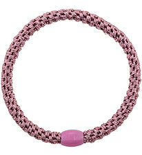 Kknekki Hair Tie - Slim - Old Pink Glitter