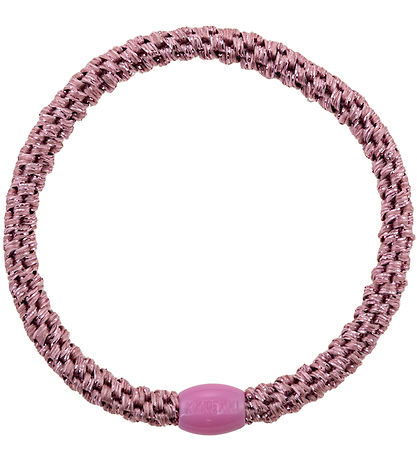 Kknekki Hårelastik - Slim - Old Pink Glitter