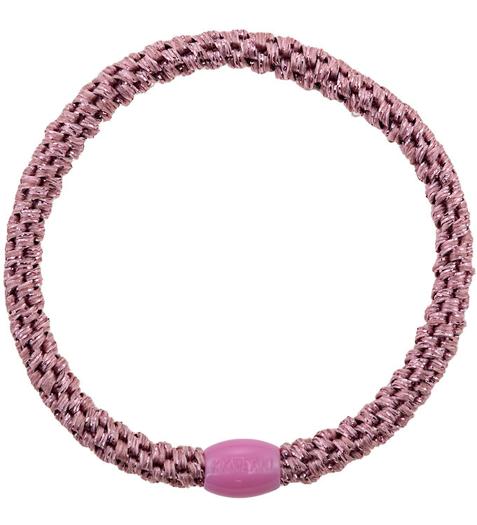 Kknekki Hårelastik - Slim - Old Pink Glitter