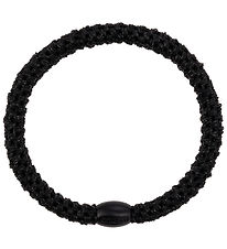 Kknekki Hair Tie - Slim - Black Glitter
