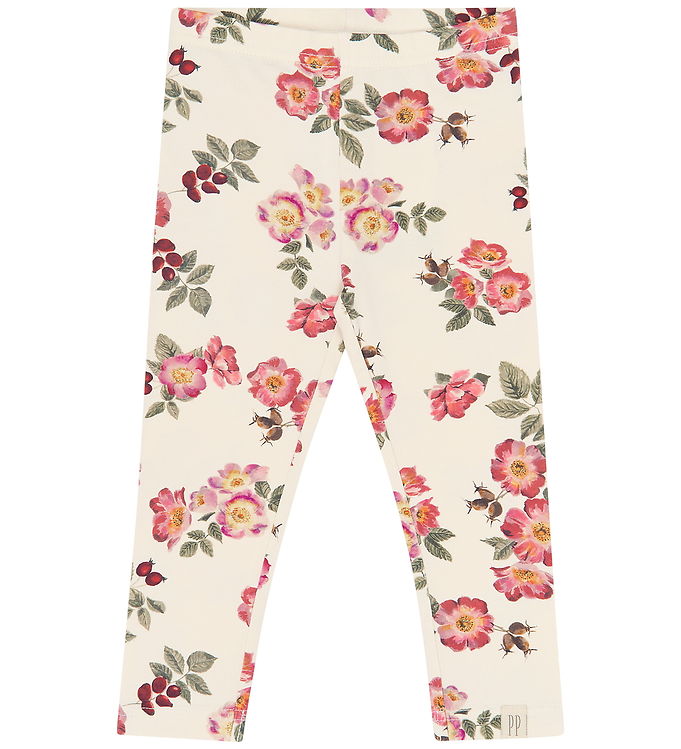 Petit Piao Leggings - PpStar - Eggnog Rosehip Aop