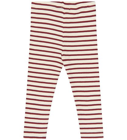 Petit Piao Leggings - Rib - PpSky - Syrah striped
