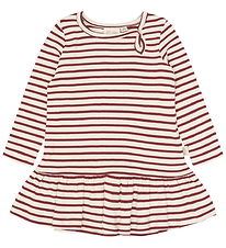 Petit Piao Kjole - Rib - PpSky - Syrah Striped