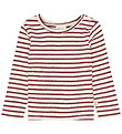 Petit Piao Bluse - Rib - PpSky - Syrah Striped