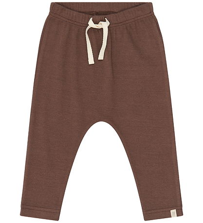 Petit Piao Bukser - Rib - PpStone - Chestnut