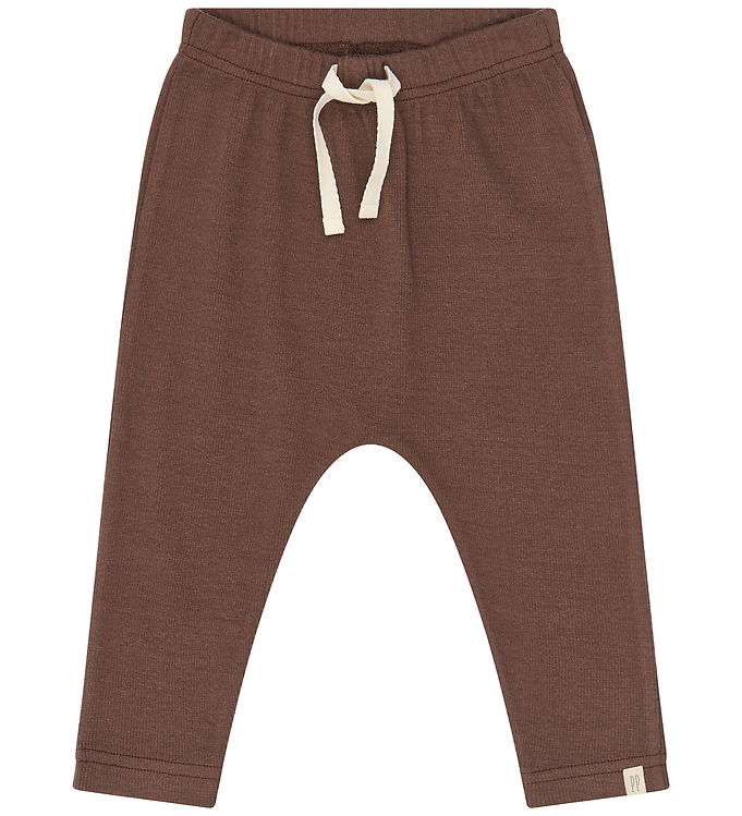 Petit Piao Bukser - Rib - PpStone - Chestnut