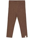 Petit Piao Leggings - Rib - PpStone - Chestnut