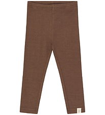 Petit Piao Leggings - Rib - PpStone - Chestnut