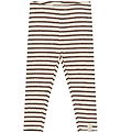 Petit Piao Leggings - Rib - PpSky - Chestnut Striped