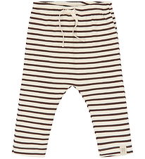 Petit Piao Bukser - Rib - PpSky - Chestnut Striped