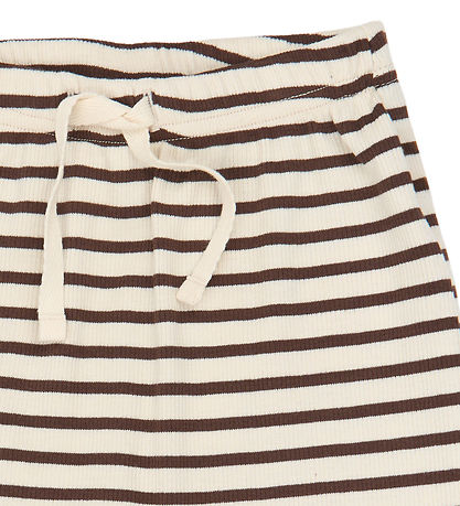 Petit Piao Bukser - Rib - PpSky - Chestnut Striped