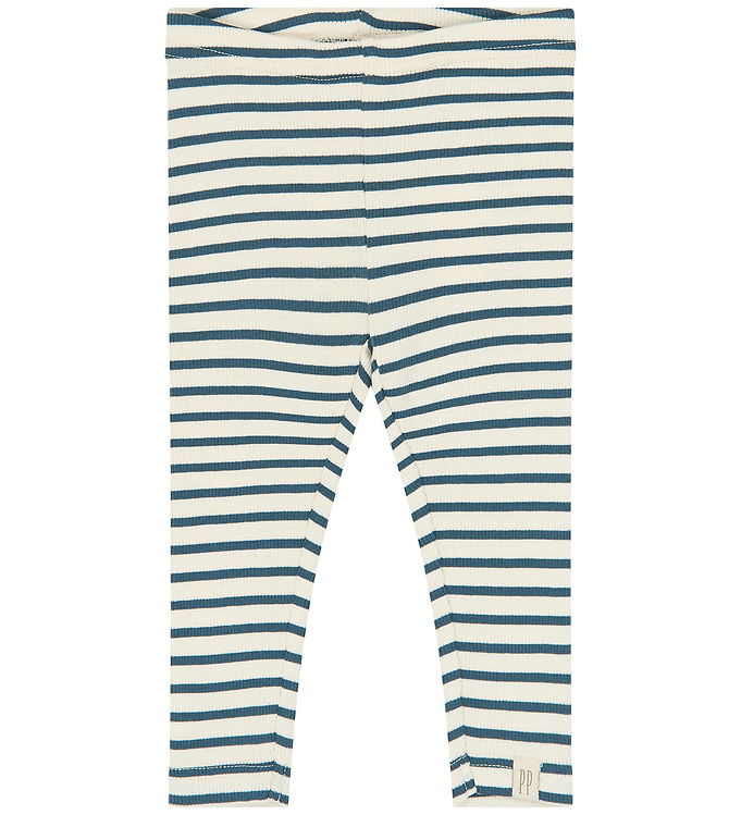 Petit Piao Leggings - Rib - Bomuld/Modal - PpSky - Key Largo Str