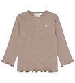 The New Bluse - Rib - TnstYania - Taupe Gray TN