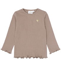 The New Bluse - Rib - TnstYania - Taupe Gray TN