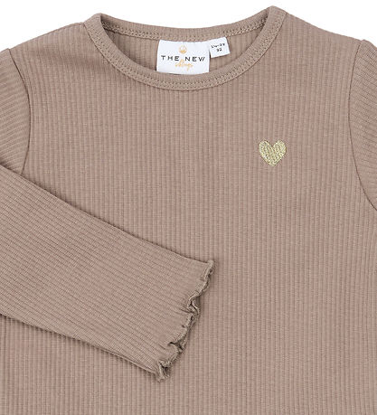 The New Bluse - Rib - TnstYania - Taupe Gray TN